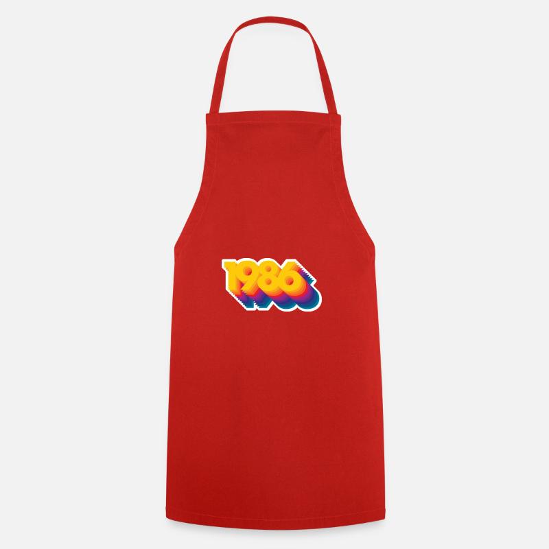 1986 80srocket - Cooking Apron - red
