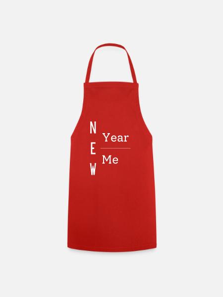 New Year New Me - Cooking Apron - red