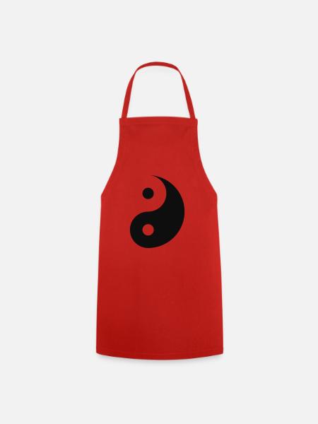 Yin und Yang - Kochschürze - Rot