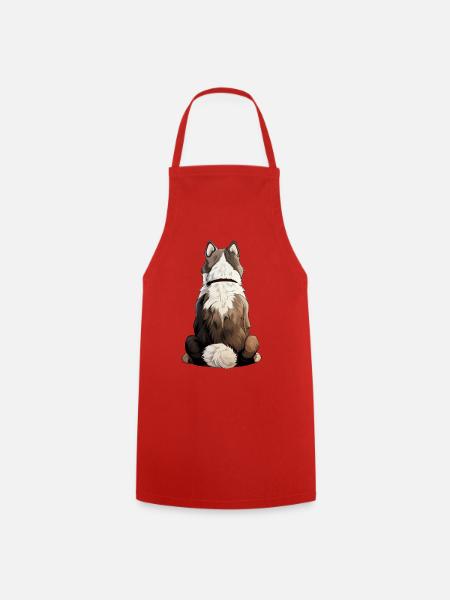 Siberian Husky - Kochschürze - Rot