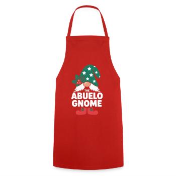 Abuelo Gnome Noël - Tablier de cuisine - rouge - Devant - AI Model Male 185 dark (185cm)