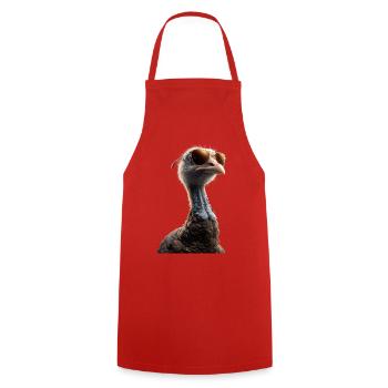 Dinde Poules Oiseaux Dinde - Tablier de cuisine - rouge - Devant - AI Model Male 185 dark (185cm)