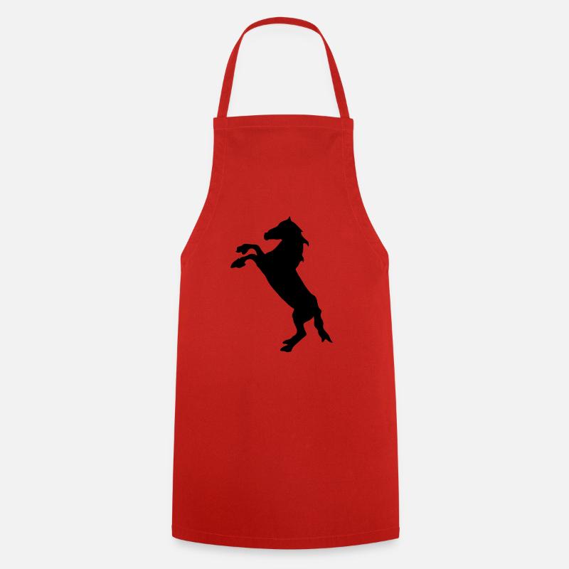 cheval - Tablier de cuisine - rouge
