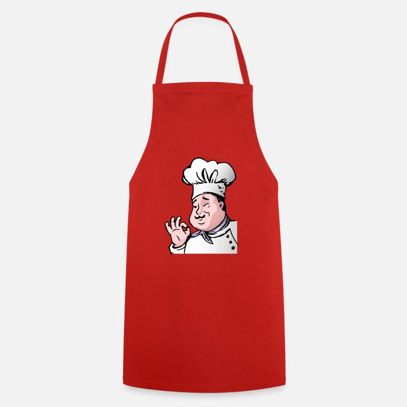 Chef cuisinier - Tablier de cuisine - rouge