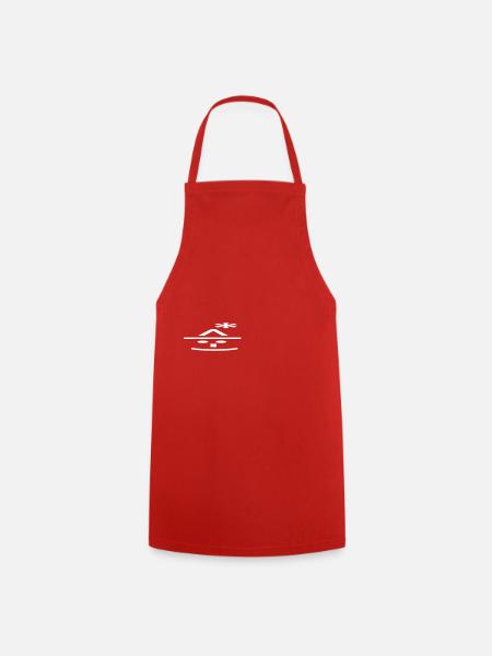 Père émoticônes de texte - Tablier de cuisine - rouge