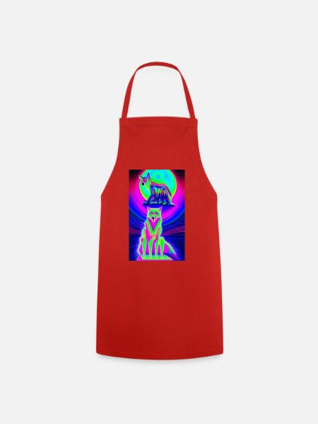 Lone Wolf 1 - Cooking Apron - red