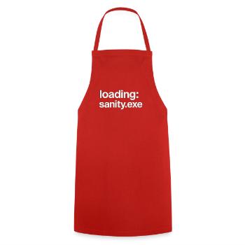 loading: sanity.exe - Kochschürze - Rot - Vorne - AI Model Male 185 dark (185cm)