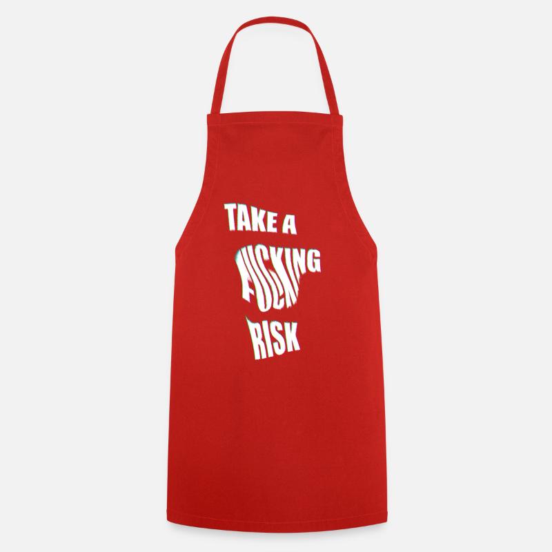 Take a Risk - Cooking Apron - red
