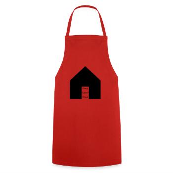 Home sweet home - Cooking Apron - red - Front - AI Model Male 185 dark (185cm)