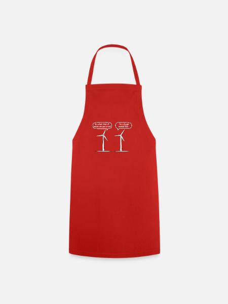 Huge Metal Fan - Cooking Apron - red