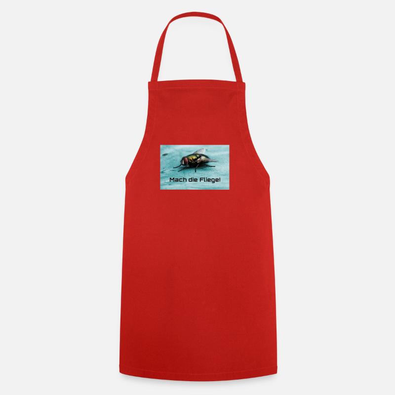 Bow tie motif: Make the bow tie! - Cooking Apron - red