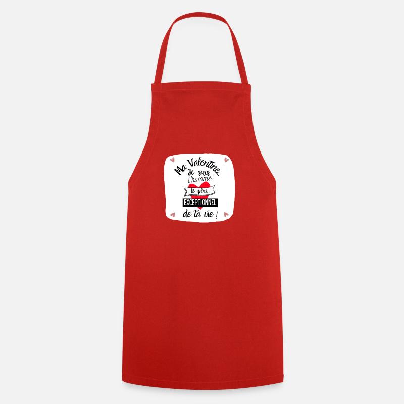 Valentin Exceptionnel ! - Tablier de cuisine - rouge