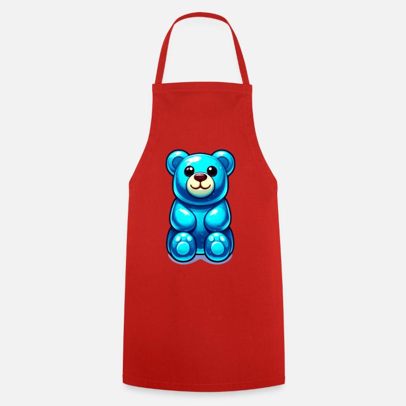 Teddy Bear - Cooking Apron - red