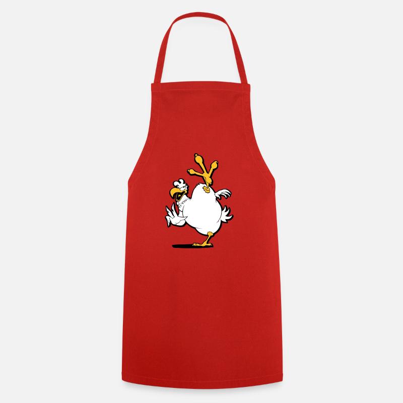 kung_fu_chicken - Tablier de cuisine - rouge