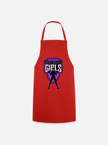 filles_jamais_tranquilles_unies - Tablier de cuisine - rouge