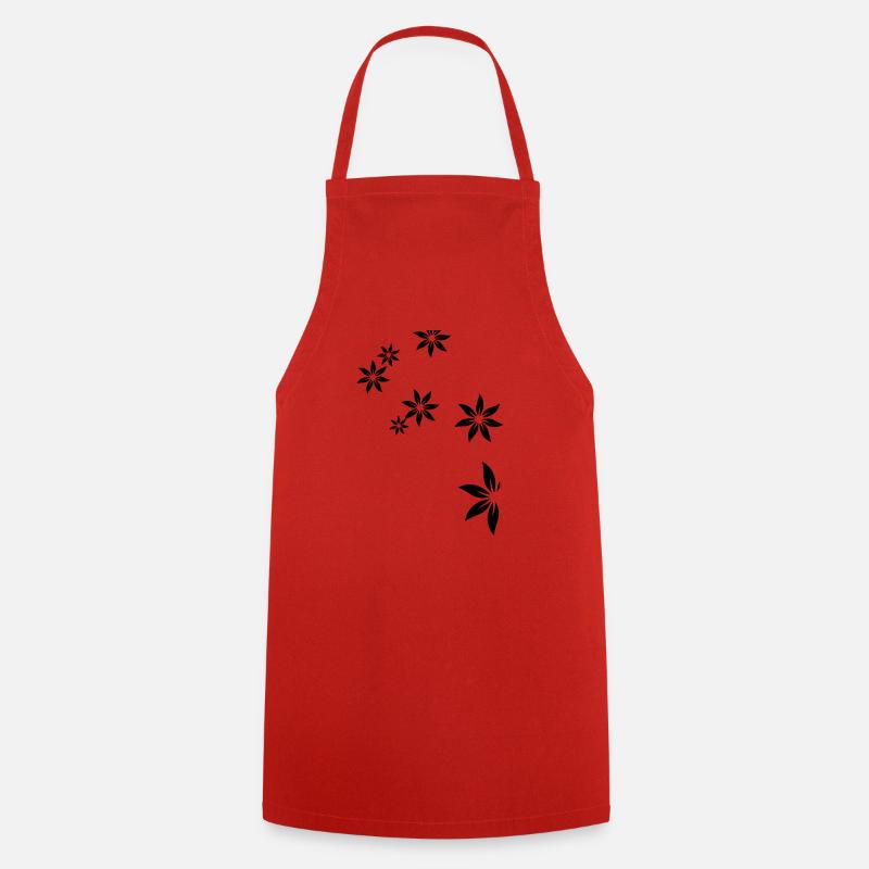 Flowers, deco, flower - Cooking Apron - red