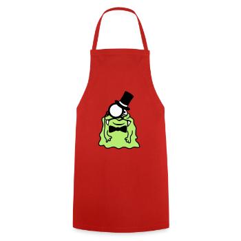Monsieur messieurs cylindre monocle riche glibber - Tablier de cuisine - rouge - Devant - AI Model Male 185 dark (185cm)