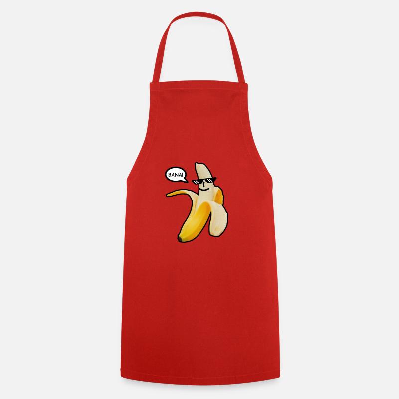 banane - Tablier de cuisine - rouge