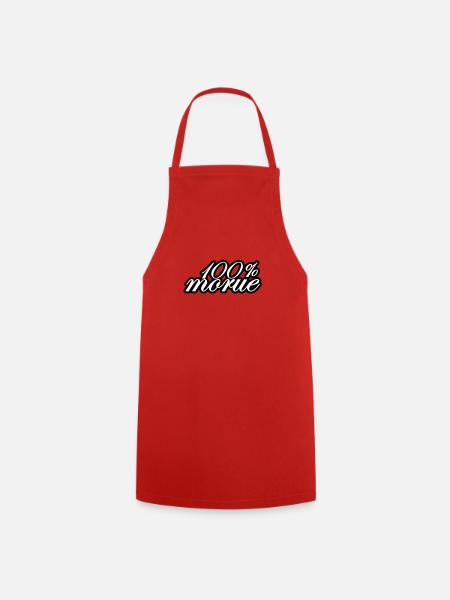 100% morue - Tablier de cuisine - rouge