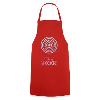 Child of Hecate – Percy Jackson inspired design - Cooking Apron - red - Front - AI Model Male 185 dark (185cm)