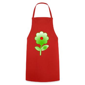 Fleur - Tablier de cuisine - rouge - Devant - AI Model Male 185 dark (185cm)