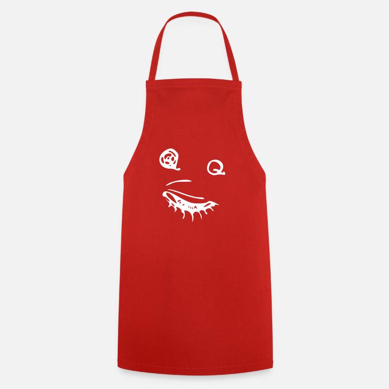 Smiley - Kochschürze - Rot