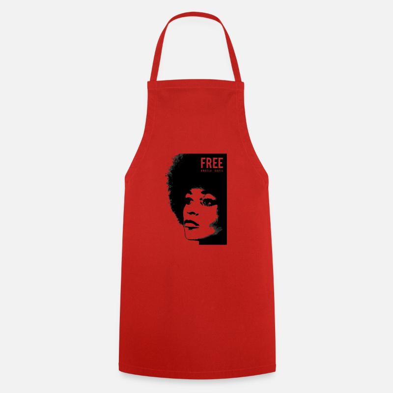 Angela Davis Jersey - Cooking Apron - red