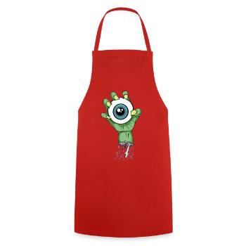 Zombie eye - Cooking Apron - red - Front - AI Model Male 185 dark (185cm)