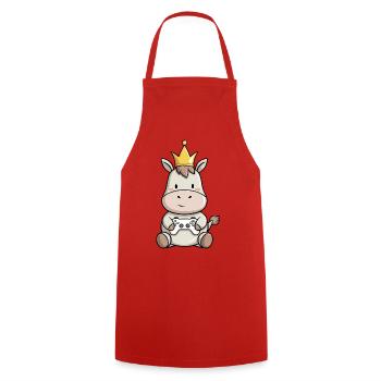 Controller Donkey Crown - Cooking Apron - red - Front - AI Model Male 185 dark (185cm)