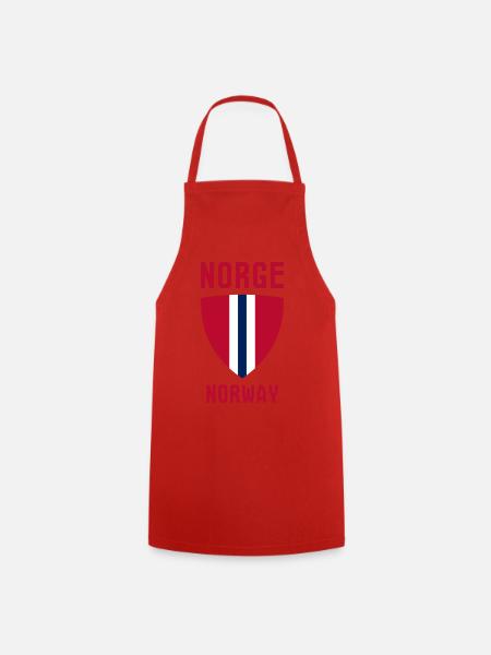 Norge – Norwegen - Kochschürze - Rot