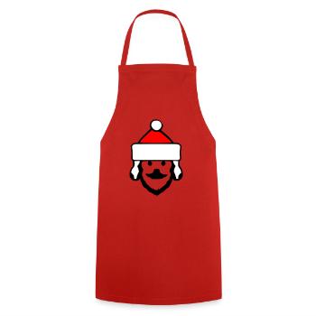 Santa Claus Dog Christmas Dogs Vector - Cooking Apron - red - Front - AI Model Male 185 dark (185cm)