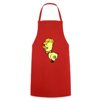 Bonnet de canard - Tablier de cuisine - rouge - Devant - AI Model Male 185 dark (185cm)