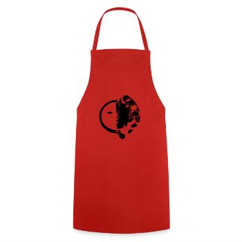 Sun Moon Mosaic Astrology Symbol Vector 1 - Cooking Apron - red - Front - AI Model Male 185 dark (185cm)