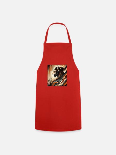 Abstract Tiger - Cooking Apron - red
