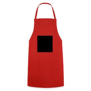 Rectangle black vector - Cooking Apron - red - Front - AI Model Male 185 dark (185cm)