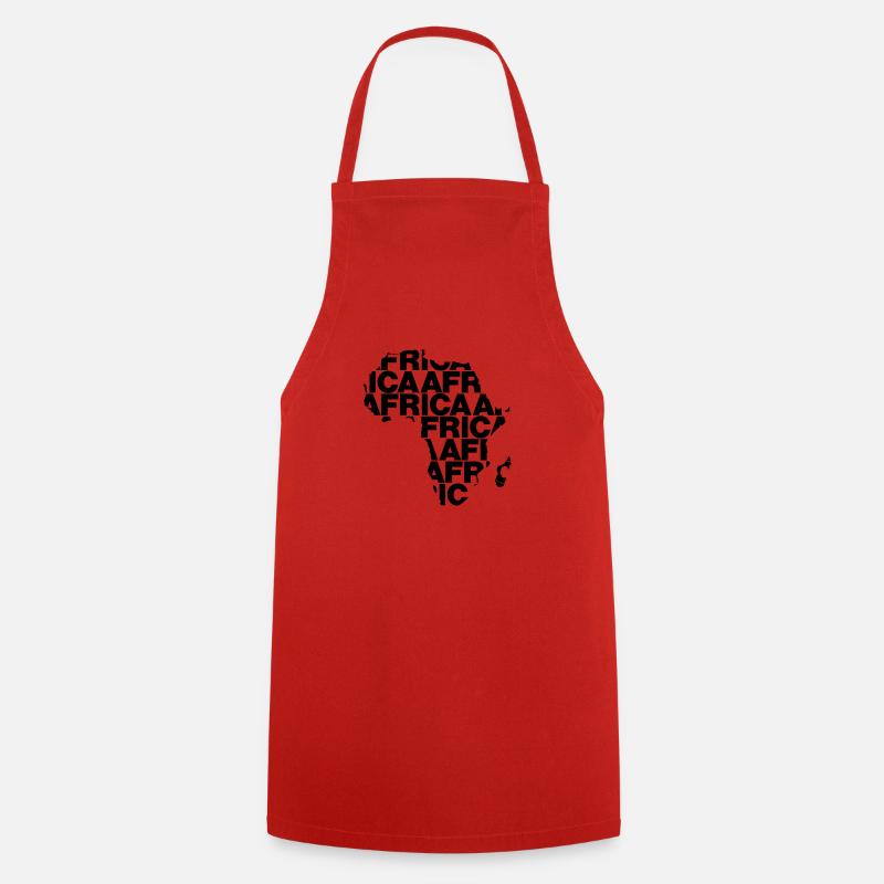 Afrique - Tablier de cuisine - rouge