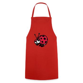 ladybugs - Cooking Apron - red - Front - AI Model Male 185 dark (185cm)