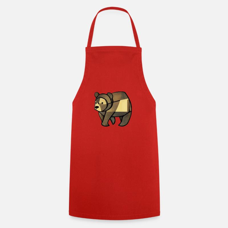 Ours - Tablier de cuisine - rouge
