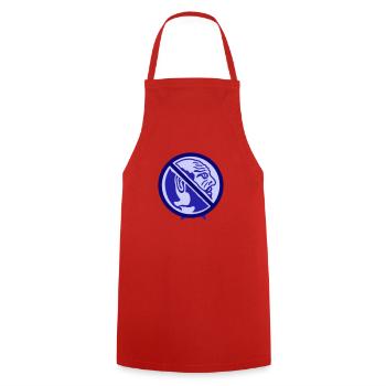 Man, forbidden. Restriction and discrimination - Cooking Apron - red - Front - AI Model Male 185 dark (185cm)