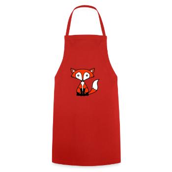 Fox Red Fox Wild Animal Clever Forest Inhabitants - Cooking Apron - red - Front - AI Model Male 185 dark (185cm)