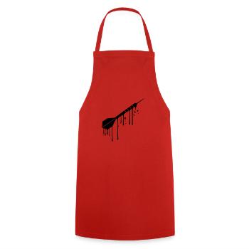 tropfen graffiti spray nass logo cool spielen dart - Kochschürze - Rot - Vorne - AI Model Male 185 dark (185cm)
