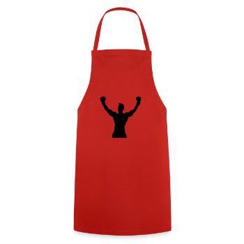 boxning winner design - Kochschürze - Rot - Vorne - AI Model Male 185 dark (185cm)