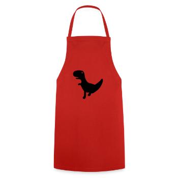 Le Dino de Cactus Run - Tablier de cuisine - rouge - Devant - AI Model Male 185 dark (185cm)