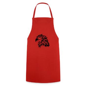 aigle tribal eagle tatoo tatouage 11023 - Tablier de cuisine - rouge - Devant - AI Model Male 185 dark (185cm)