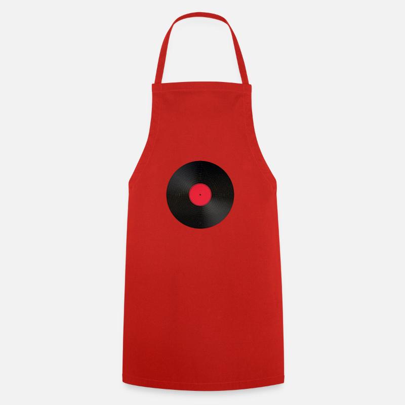 record - Cooking Apron - red