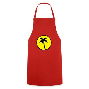 palm - Cooking Apron - red - Front - AI Model Male 185 dark (185cm)
