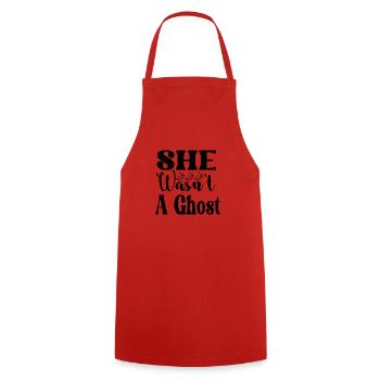 Elle n’était pas un fantôme - Tablier de cuisine - rouge - Devant - AI Model Male 185 dark (185cm)