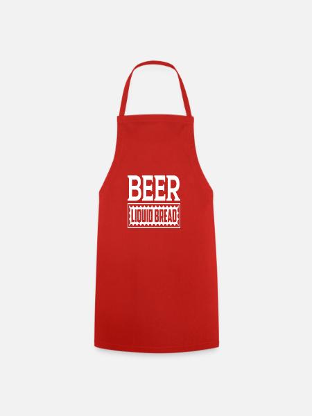 Beer Liquid Bread - Kochschürze - Rot