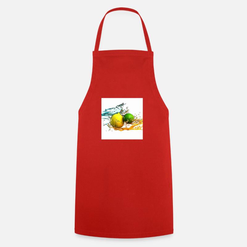 Citrus Splash - Cooking Apron - red
