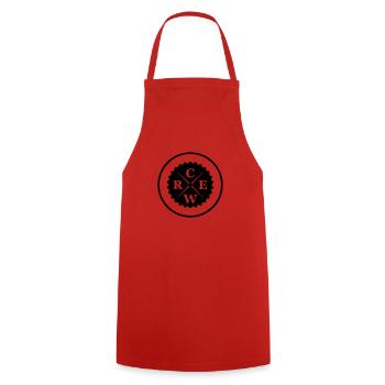 crew - Cooking Apron - red - Front - AI Model Male 185 dark (185cm)